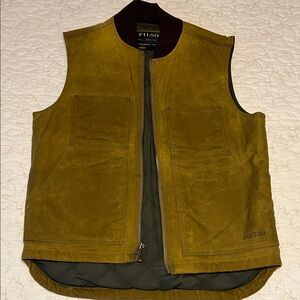 Filson Tin Cloth Men's Olive Green Work Vest